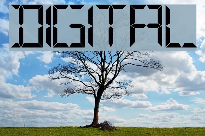 Digital Font examples