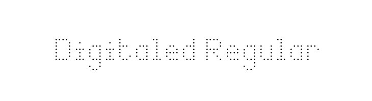Digitaled Regular Font