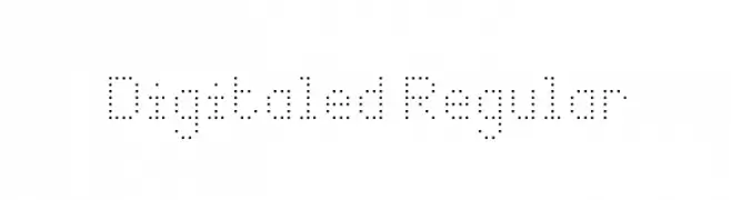 Digitaled Regular  baixar fontes gratis