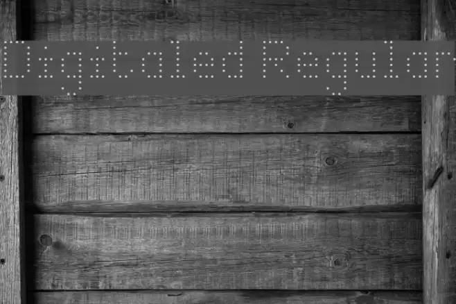 Digitaled Regular Font examples