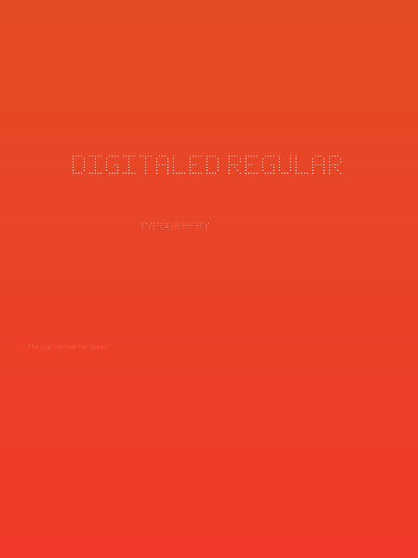 Digitaled Regular Poster