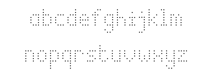 Digitaled Regular Font LOWERCASE