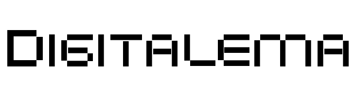 Digitalema  font caratteri gratis