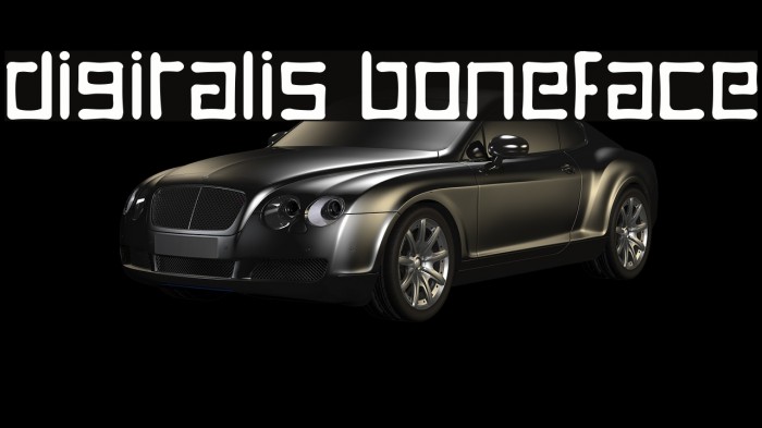 Digitalis Boneface Font examples