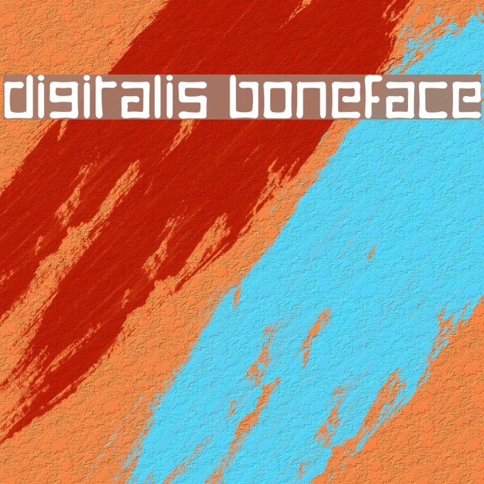 Digitalis Boneface Font examples