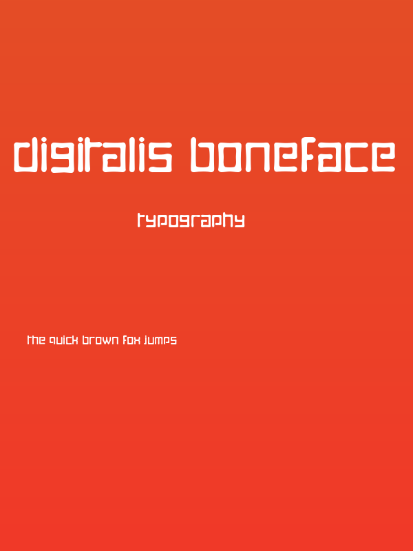 Digitalis Boneface Poster