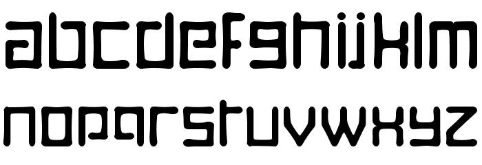 Digitalis Boneface Font LOWERCASE