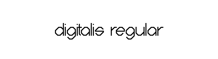 Digitalis Regular  font caratteri gratis