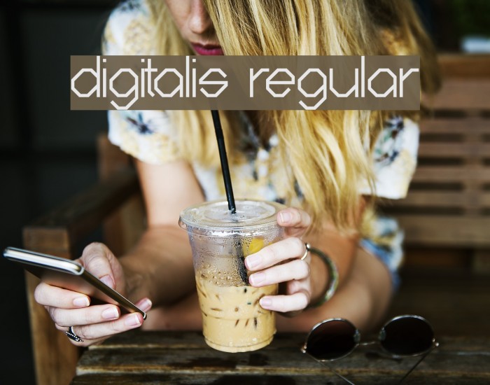 Digitalis Regular Font examples