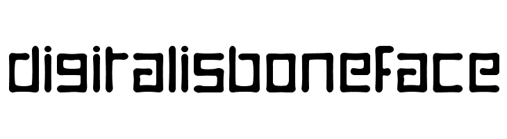 DigitalisBoneface Font