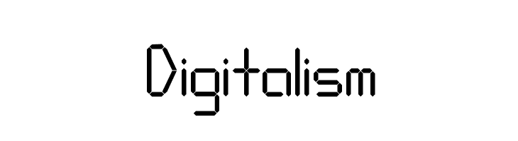 Digitalism  les polices de caractères gratuit tlcharger