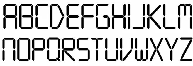 Digitalism 字体 大写