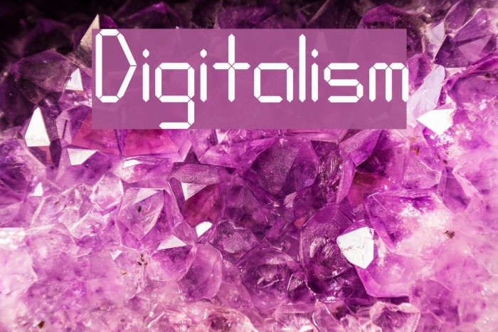 Digitalism Font examples