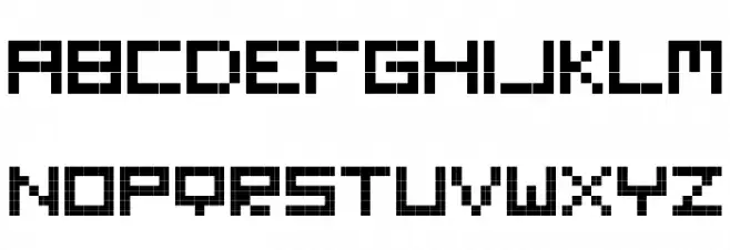 Digitalix Font Litere mari