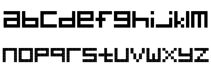 Digitalix Font LOWERCASE