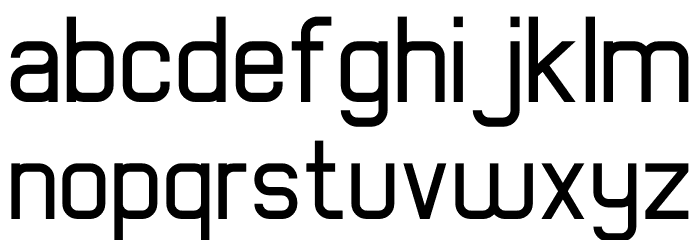 Digitalo Personal Use Schriftart Kleinbuchstaben