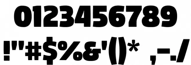 Digitalt Font OTHER CHARS