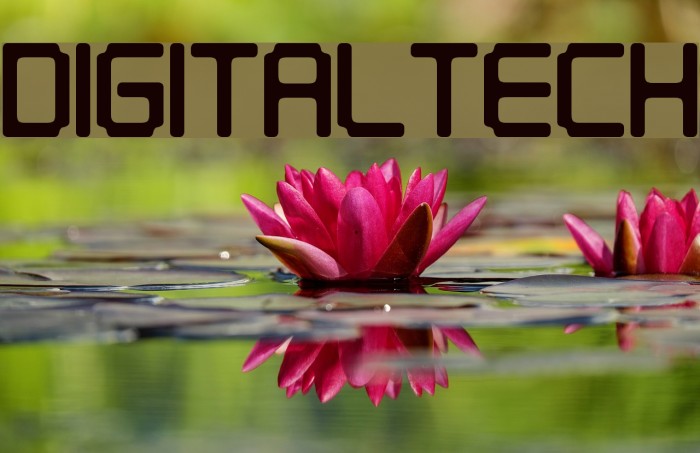 Digitaltech フォント examples