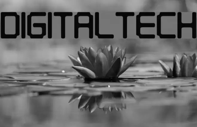 Digitaltech 字体 examples