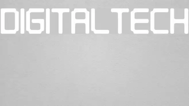 Digitaltech 字体 examples