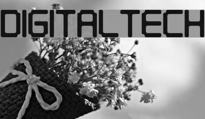 Digitaltech 字体 examples