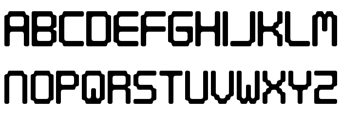 Digitaltech フォント 小文字
