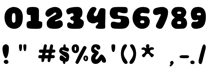 Digitata Ground Font OTHER CHARS
