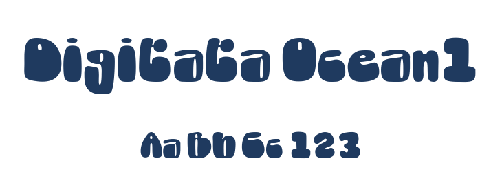 Digitata Ocean1 Font Preview
