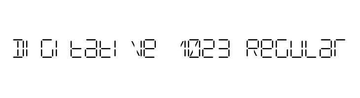 Digitative 1023 Regular  免费字体下载
