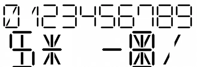 Digitative 1023 Regular Schriftart Anderer Schreiben