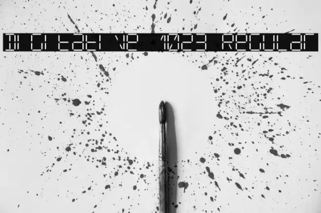 Digitative 1023 Regular Schriftart examples