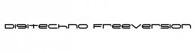 Digitechno FreeVersion  Frei Schriftart Herunterladen