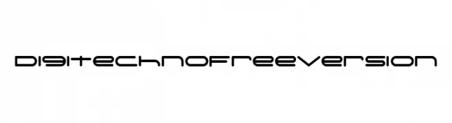 Digitechno FreeVersion  Frei Schriftart Herunterladen