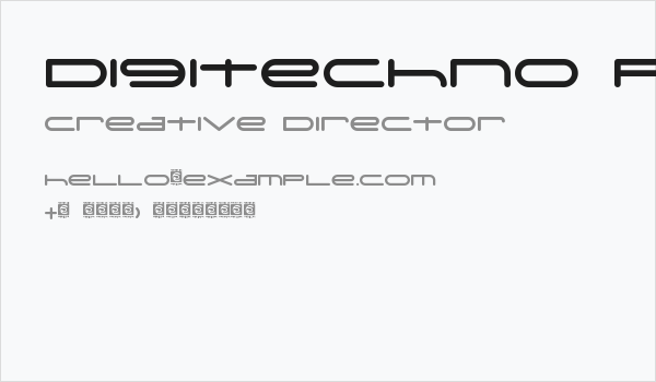 Digitechno FreeVersion Business Card