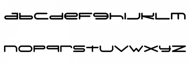 Digitechno FreeVersion フォント 小文字