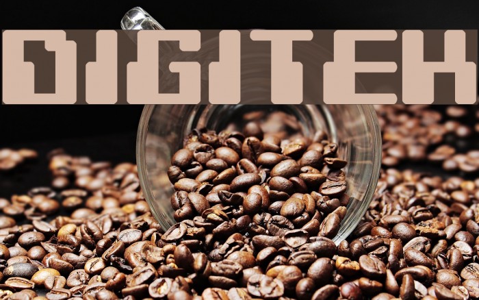 Digitek Font examples