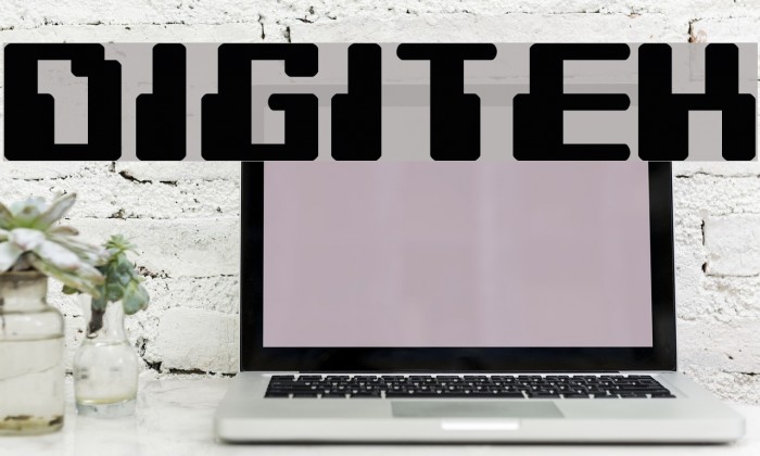 Digitek Font examples