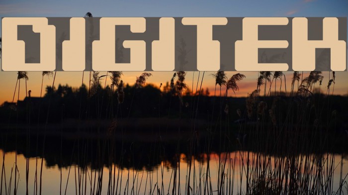 Digitek Font examples