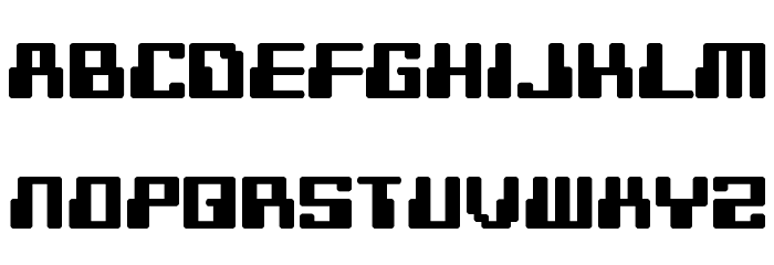 Digitek Font LOWERCASE
