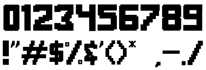 Digitizer Font OTHER CHARS