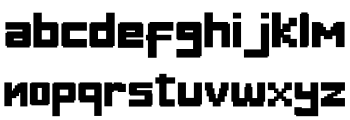 Digitizer Font LOWERCASE