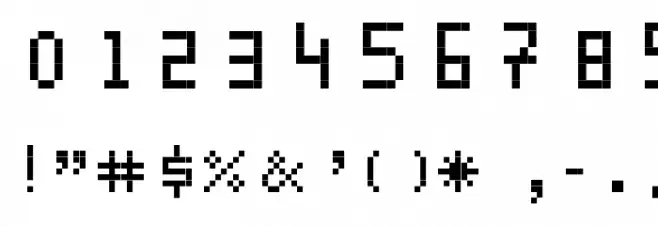 Digito Font OTHER CHARS