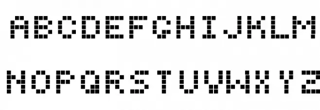 Digitol Шрифта ВЕРХНИЙ