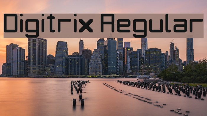 Digitrix Regular Font examples