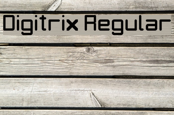 Digitrix Regular Font examples