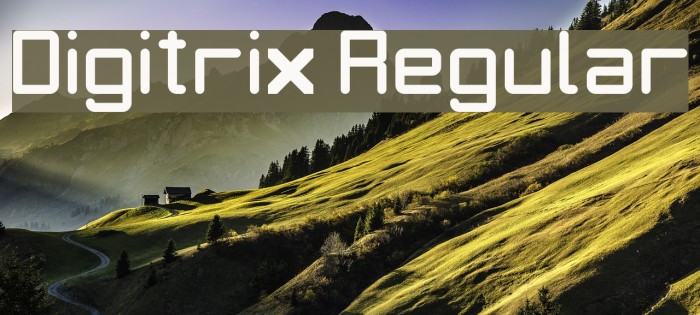 Digitrix Regular Font examples