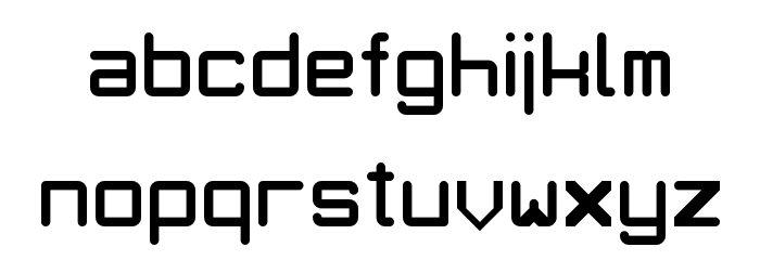 Digitrix Regular Font LOWERCASE