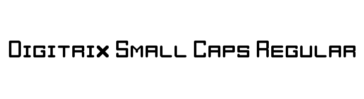 Digitrix Small Caps Regular  font caratteri gratis