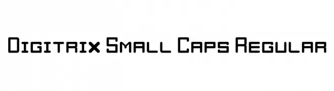 Digitrix Small Caps Regular  免费字体下载