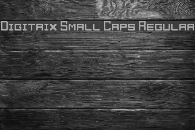 Digitrix Small Caps Regular Example 1